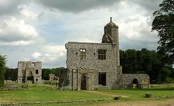 The keep of Baconsthorpe castle built by Henry Heydon
