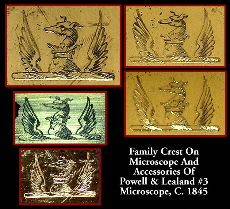 Dix Family Crest from a microscop c. 1845 
